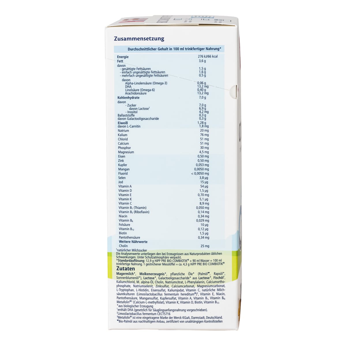 HiPP german stage pre bio combiotik baby formula | Organic Formula Hub