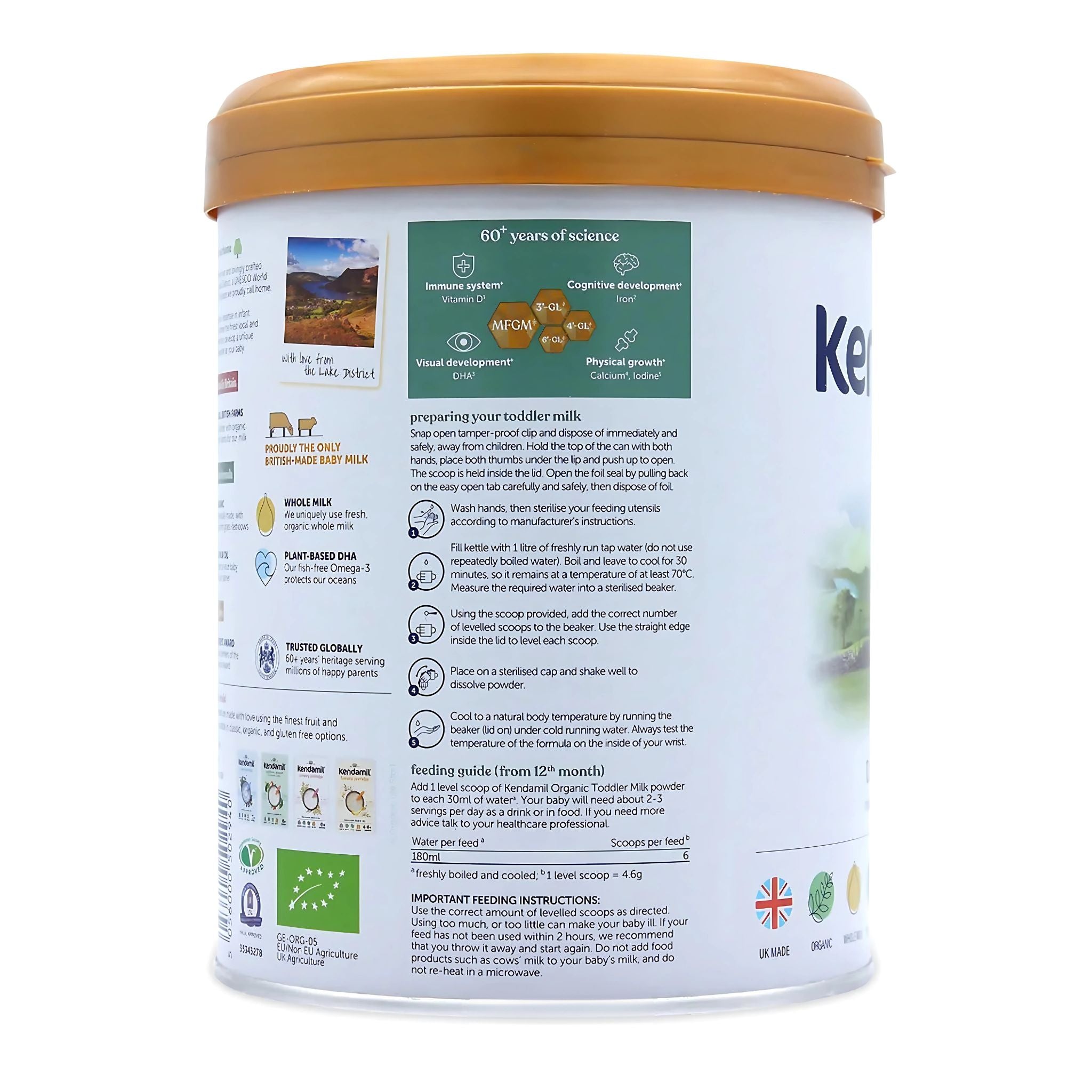 Kendamil Organic EU Bio Nature Stage 3 Toddler Milk | Organic Formula Hub