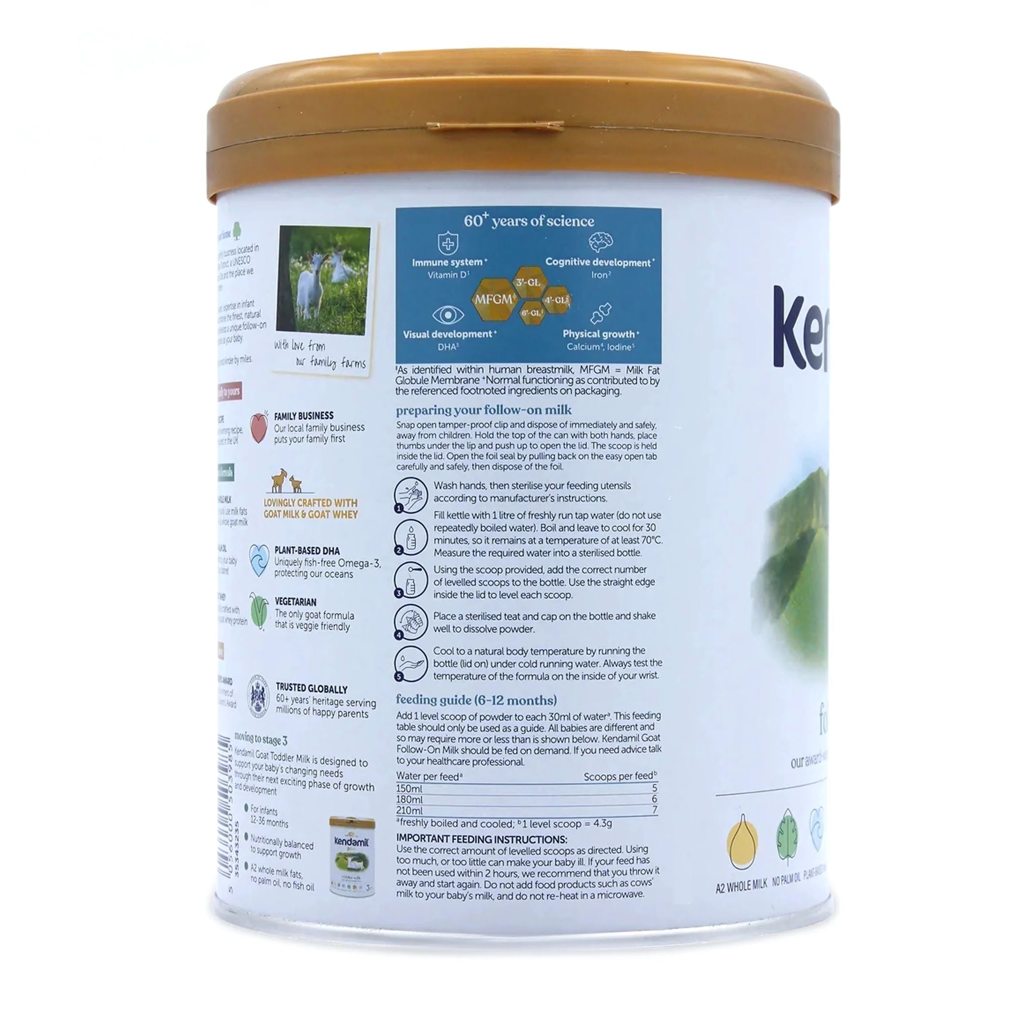 Kendamil EU Organic Goat follow-on milk Stage 2 | Organic Formula Hub