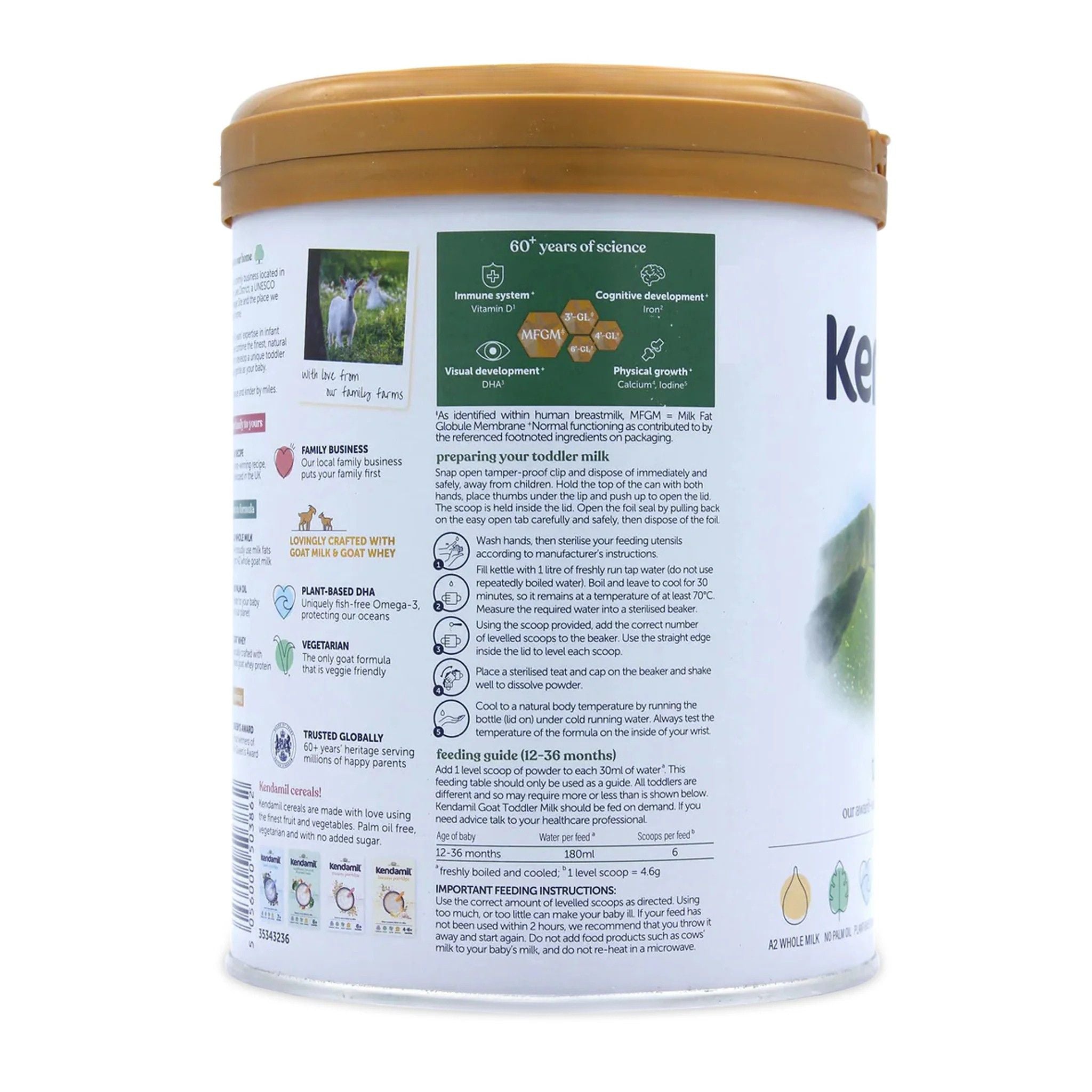 Kendamil EU Organic Goat Toddler Milk Stage 3 | Organic Formula Hub