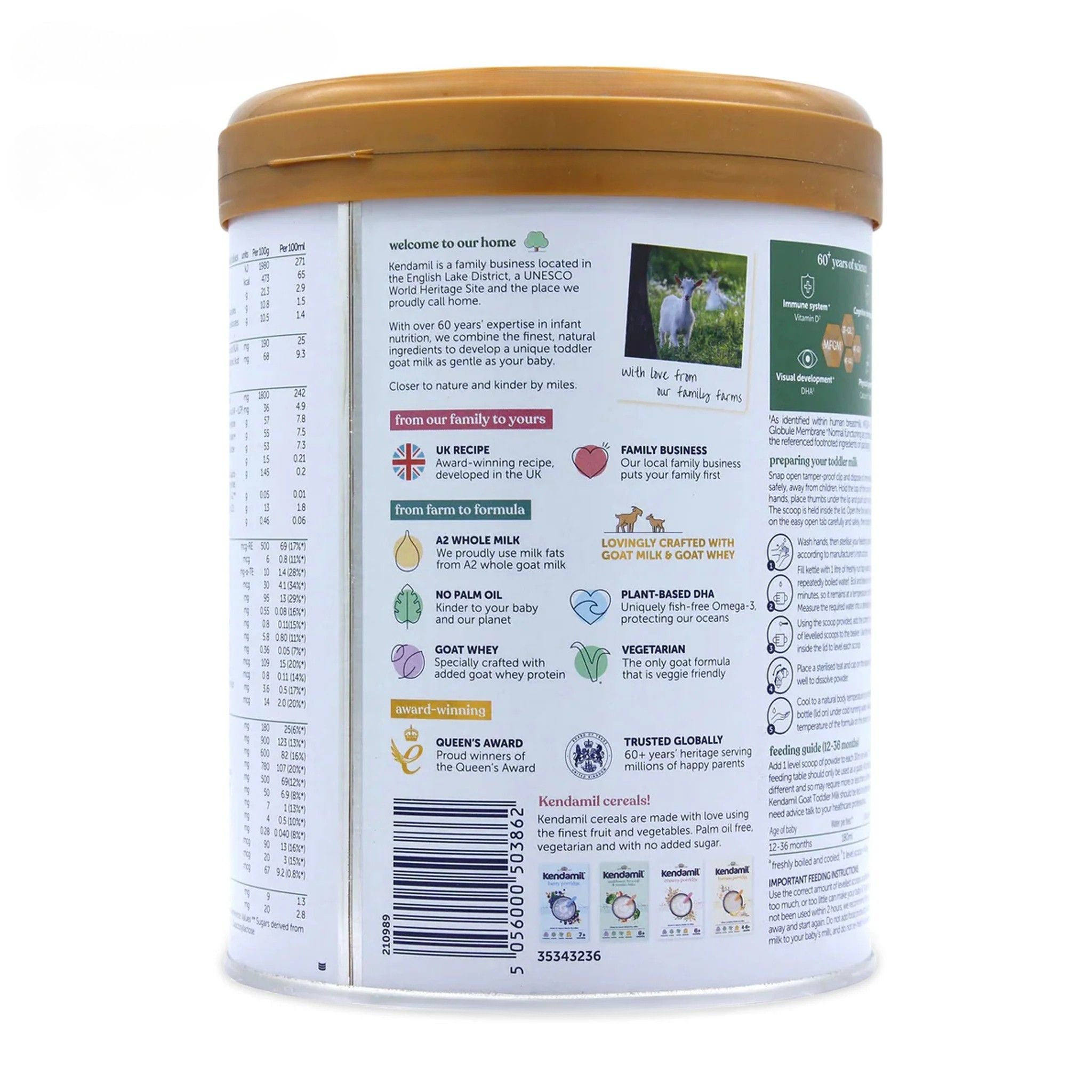 Kendamil EU Organic Goat Toddler Milk Stage 3 | Organic Formula Hub