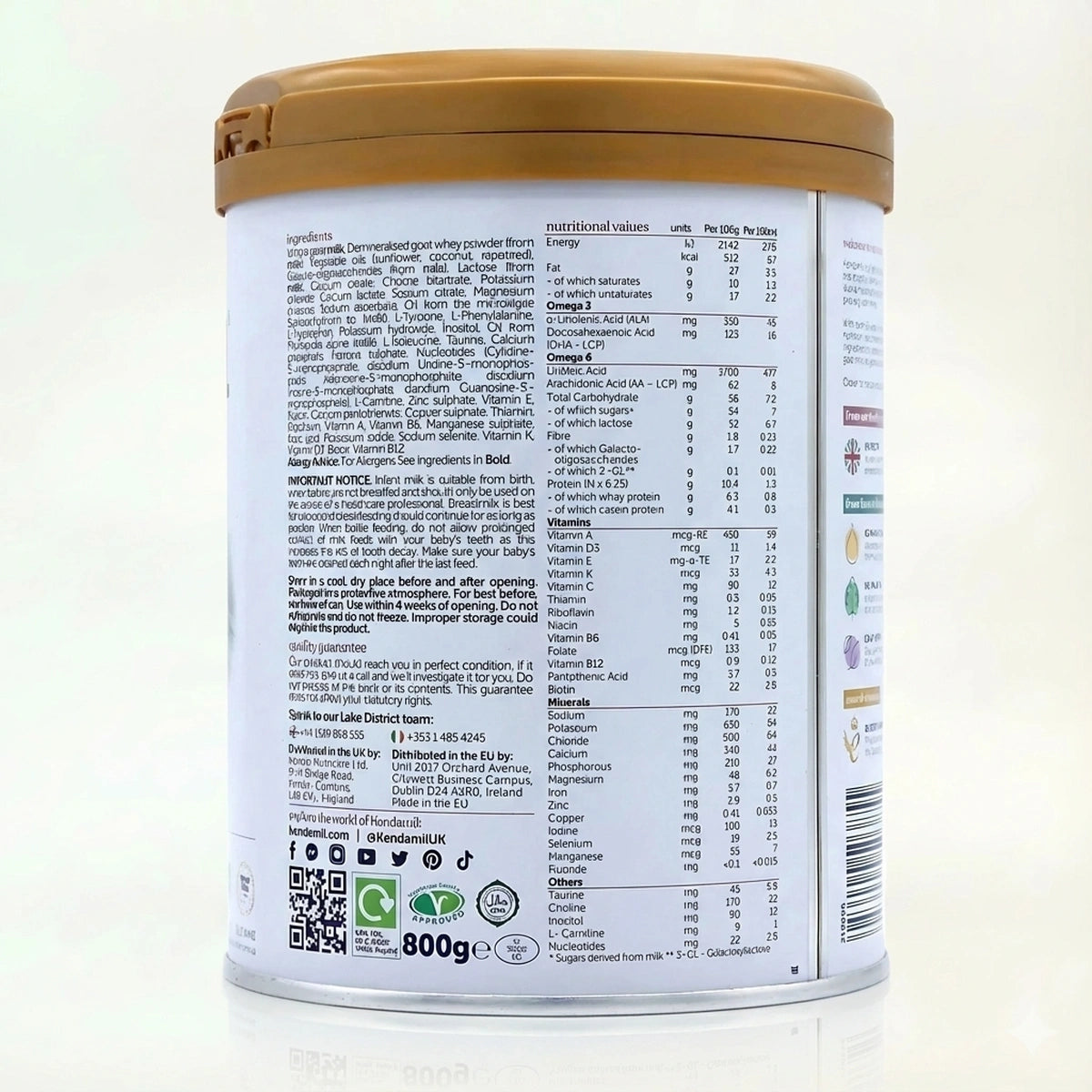 does kendamil goat stage 1 contain l carnitine Milk Formula | Infant formula | Baby Milk for better digestion and absorption. Kendamil Goat First Infant Milk