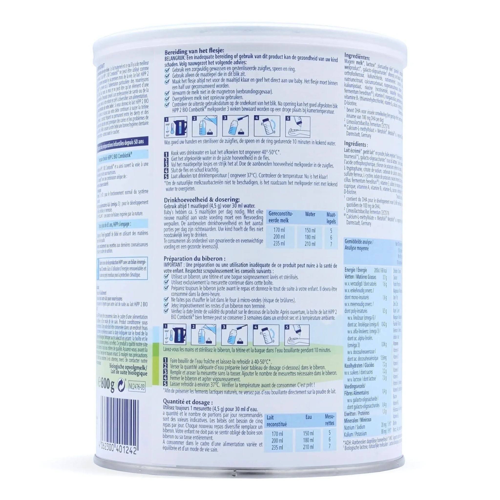 HiPP bio Combiotic Stage 2 Dutch Formula | Organic Formula Hub