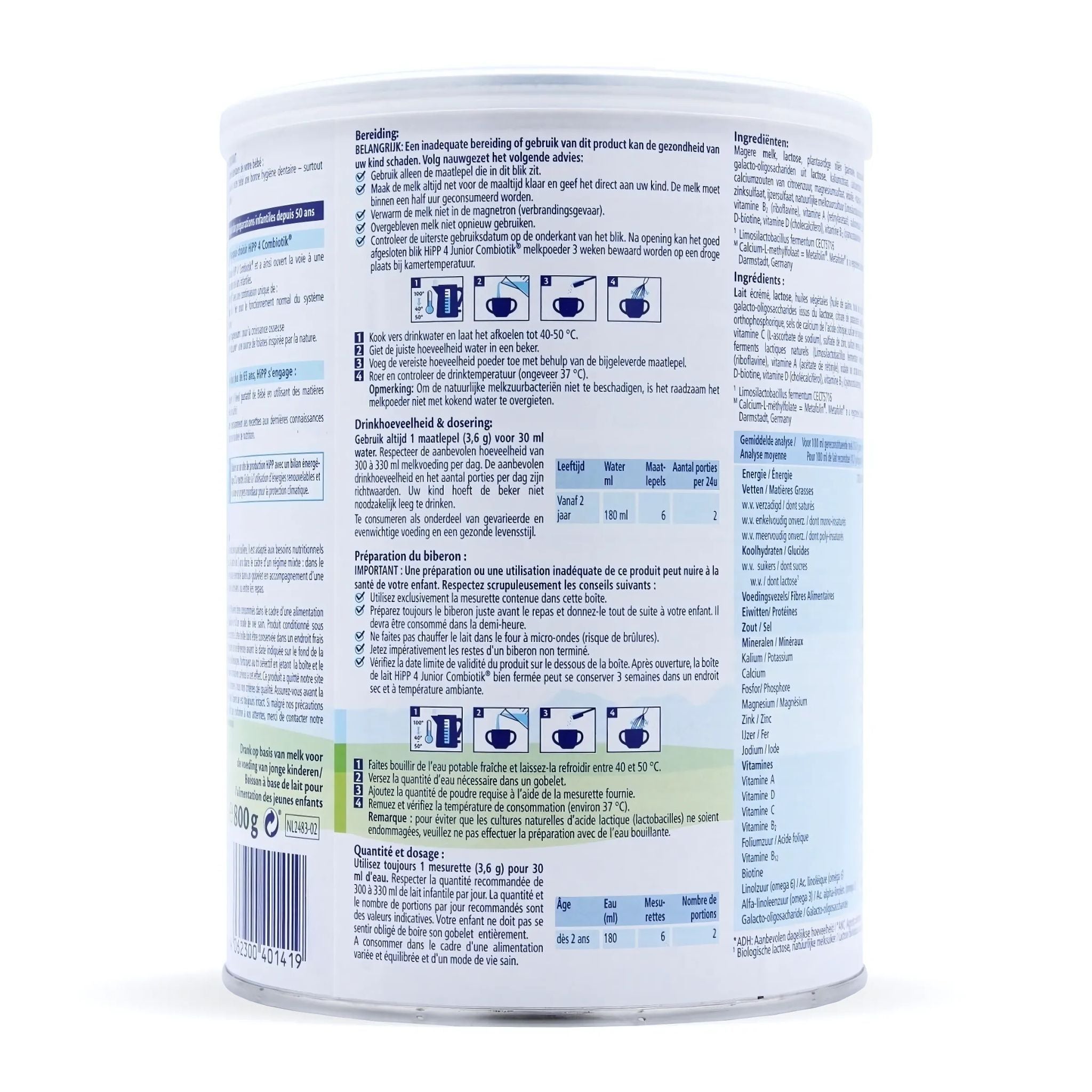 HiPP Dutch Junior Combiotik Stage 4 Baby Formula | Organic Formula Hub
