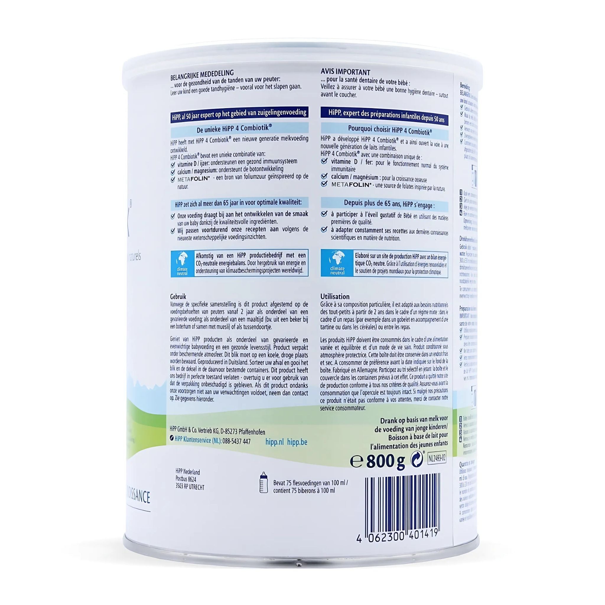 HiPP Dutch Junior Combiotik Stage 4 Baby Formula | Organic Formula Hub