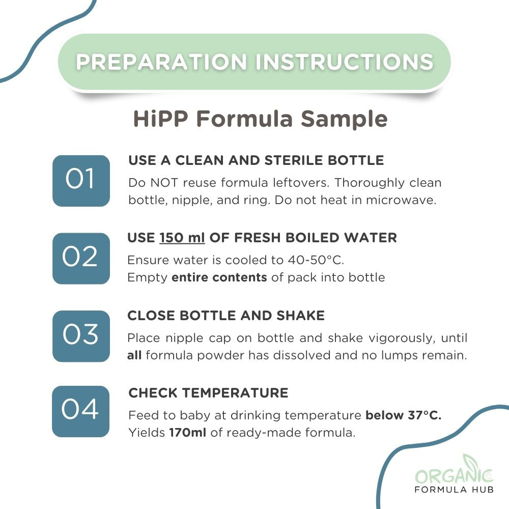 Hipp formula fashion preparation