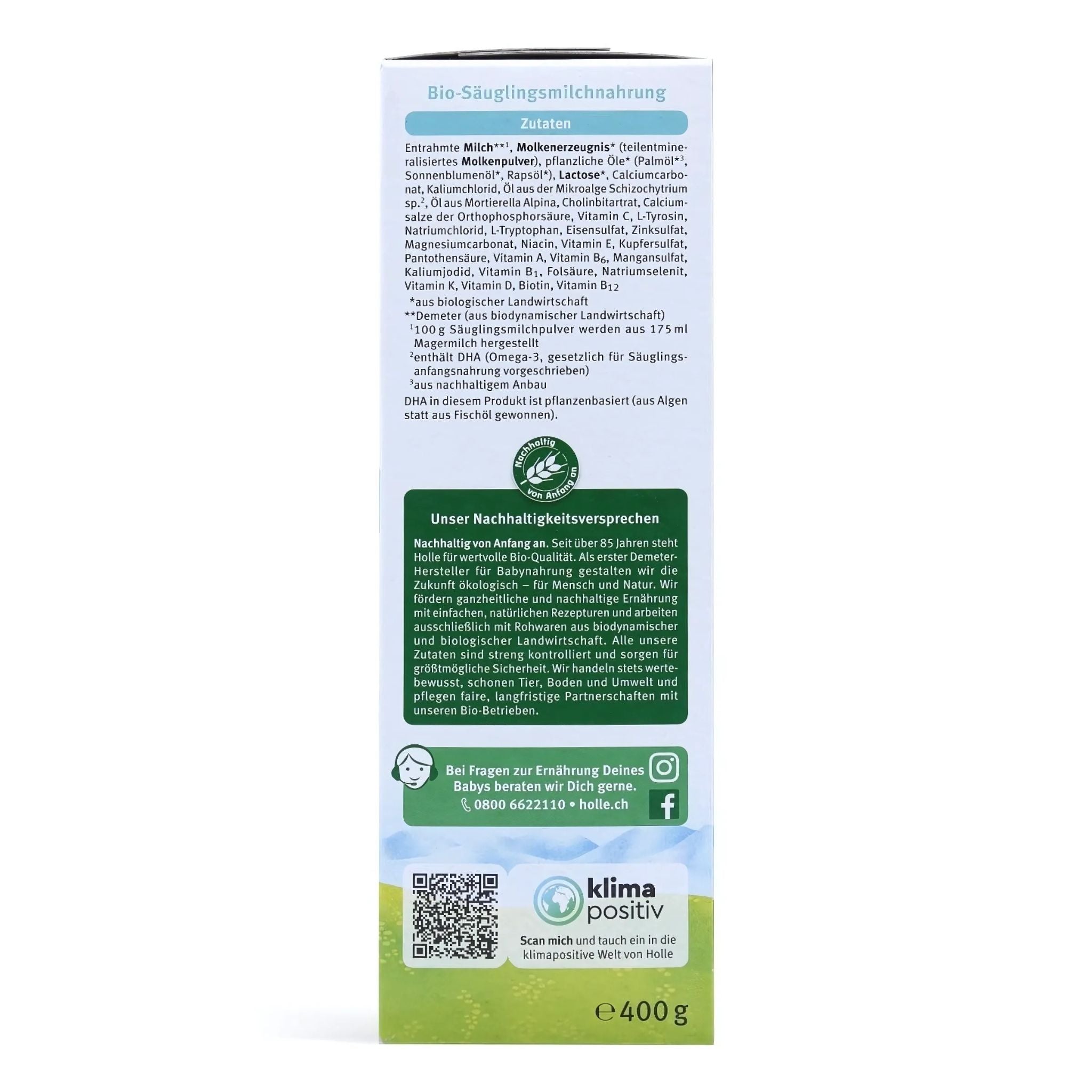 Holle PRE Infant Formula | Organic Formula Hub