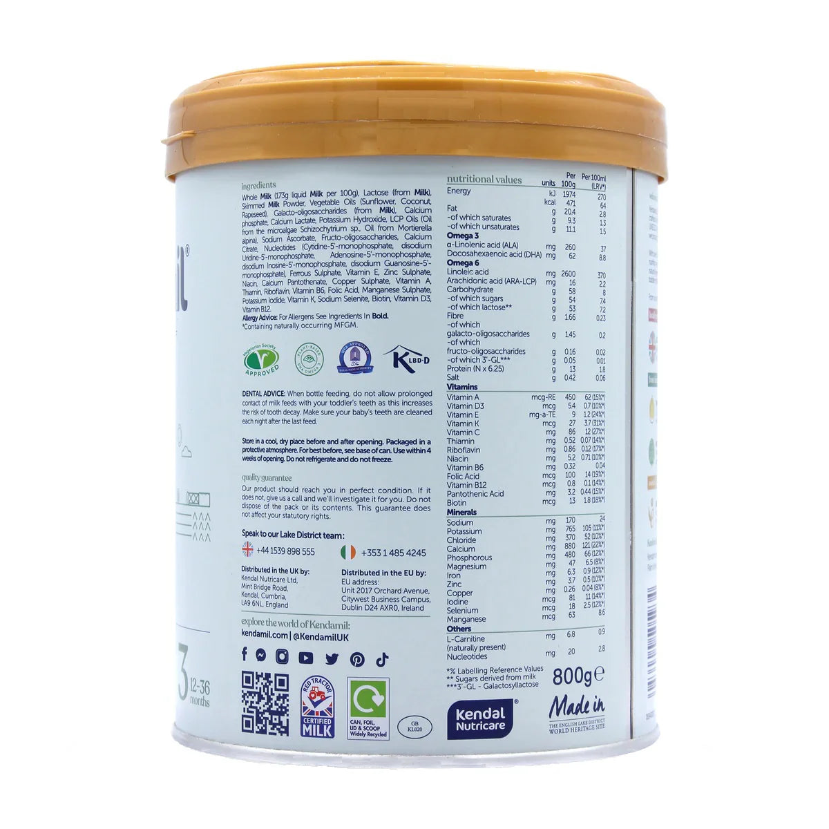 Kendamil Premium Classic EU toddler Milk stage 4 | Organic Formula Hub