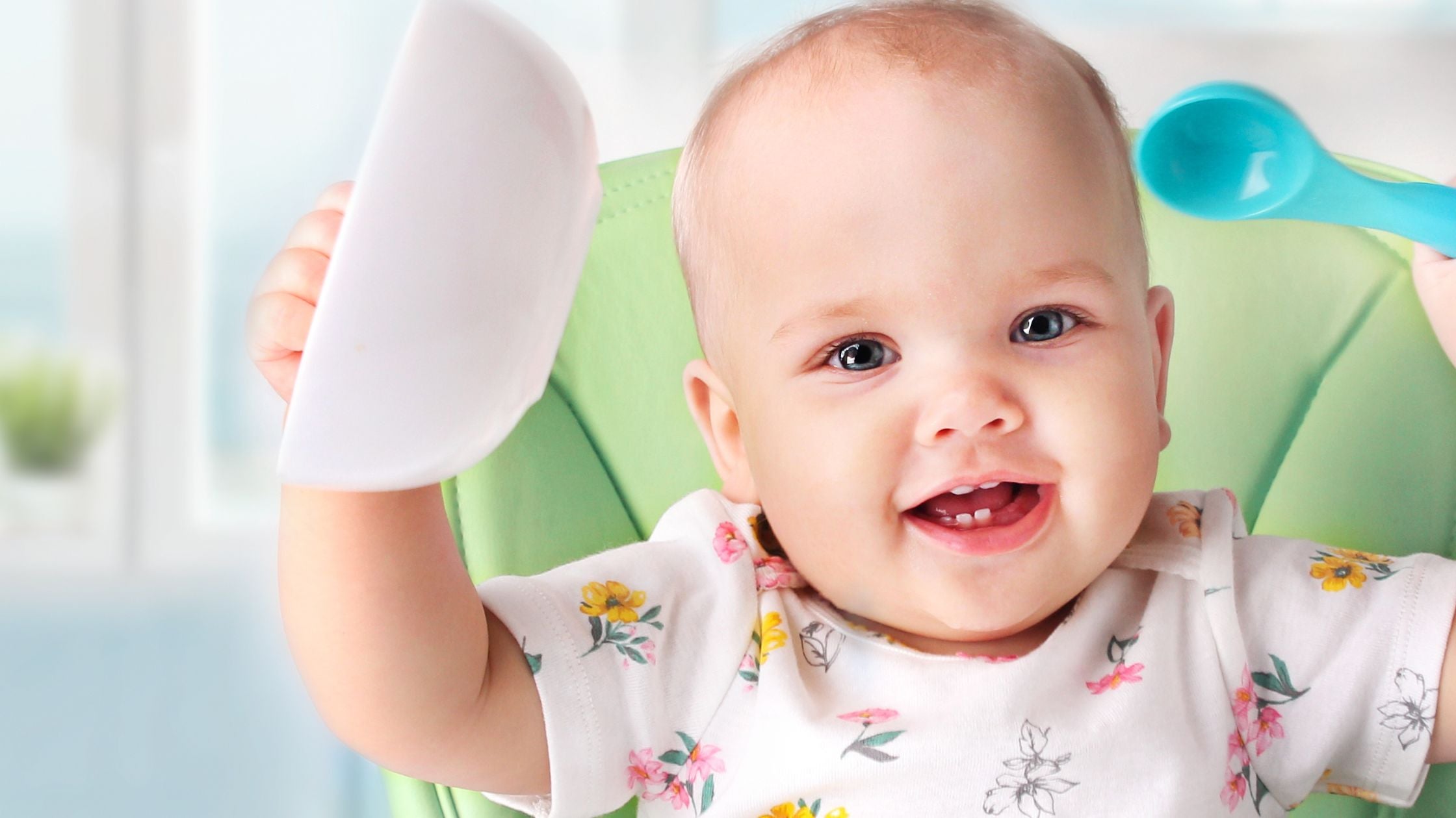 Happy baby yearning for food | Organic Formula Hub