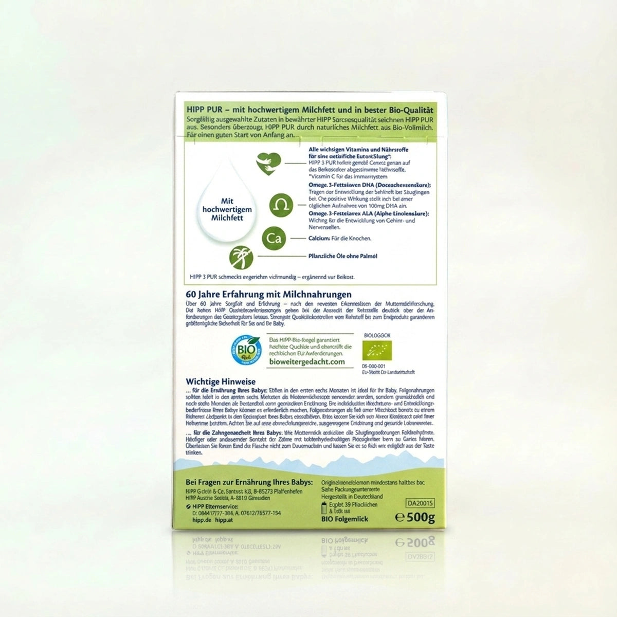 HiPP-3-PUR-Organic-Follow-on-Formula-Stage-3-Packaging-Side | Organic Formula Hub