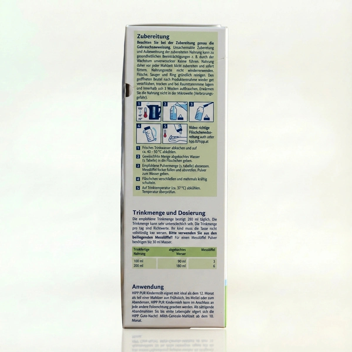 HiPP-4-PUR-Organic-Kindermilch-Toddler-Formula-Stage-4-Packaging-Side | Organic Formula Hub