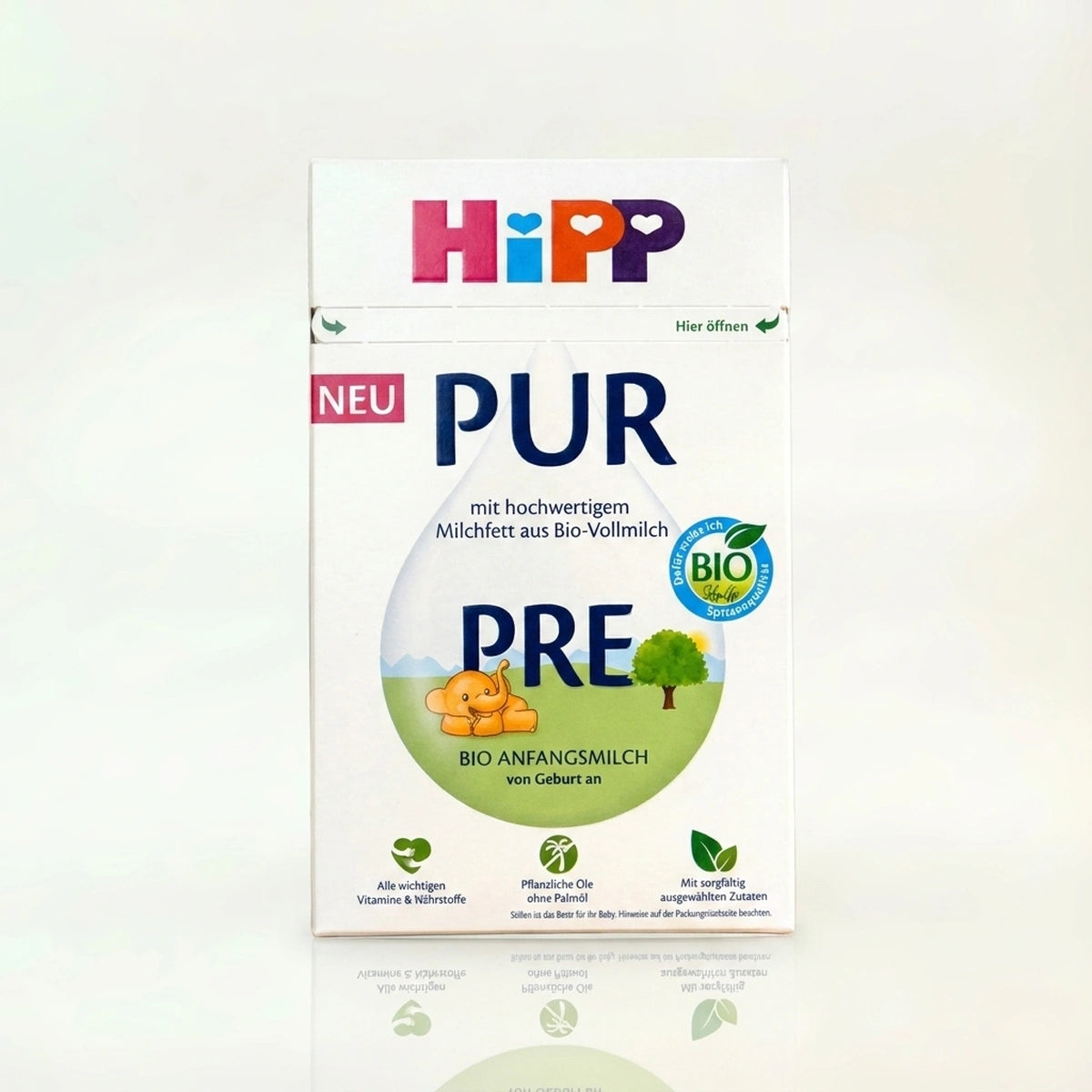 HiPP-PRE-PUR-Organic-Infant-Formula-Front-Packaging | Organic Formula Hub