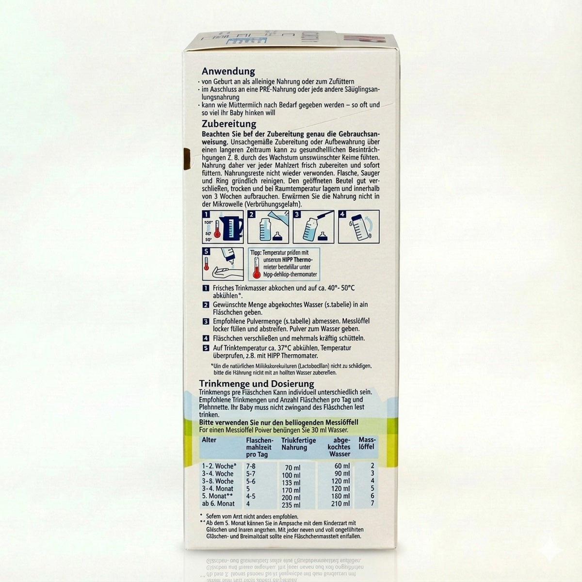 HiPP organic formula stage 1  preparation instructions | Organic Formula Hub