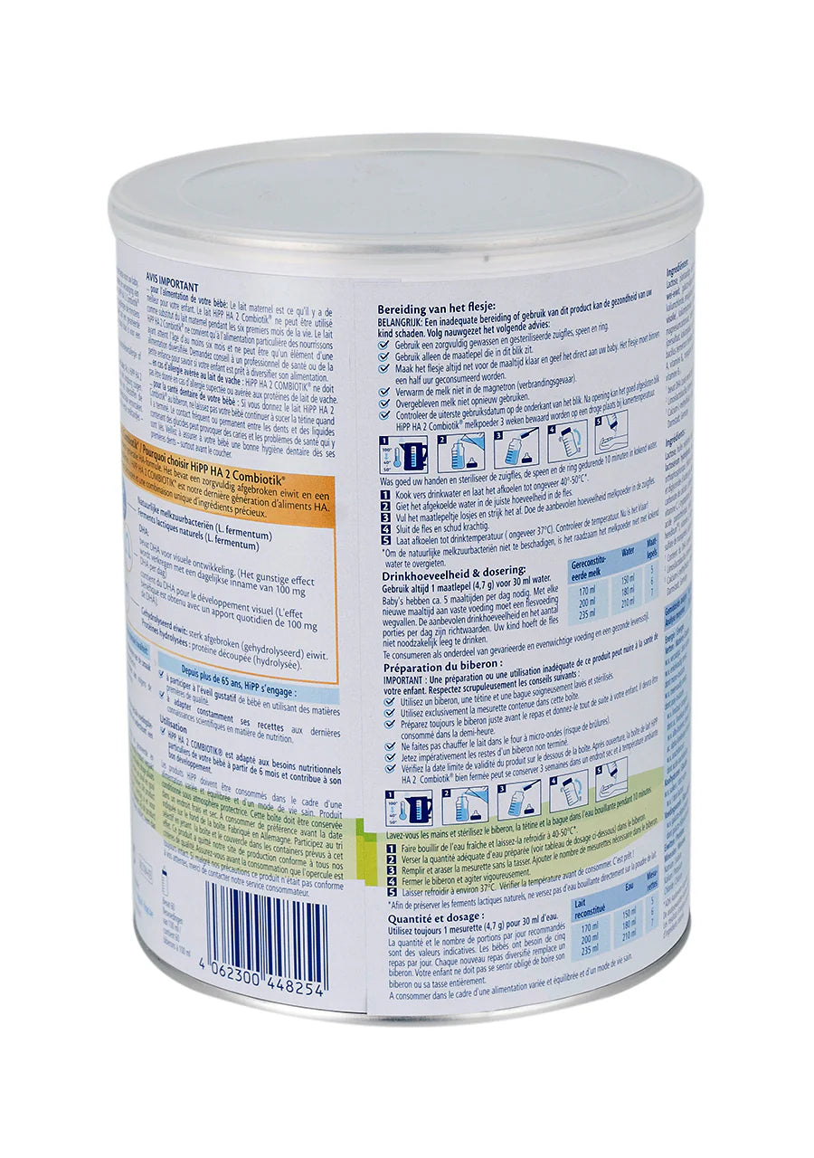 HiPP Dutch Hypoallergenic Combiotik Stage 2 | Organic Formula Hub