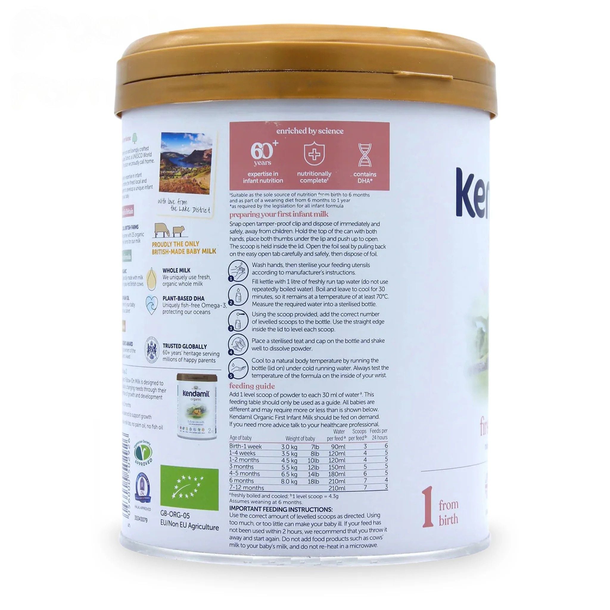Kendamil EU Organic Sage 1 Formula | Organic Formula Hub