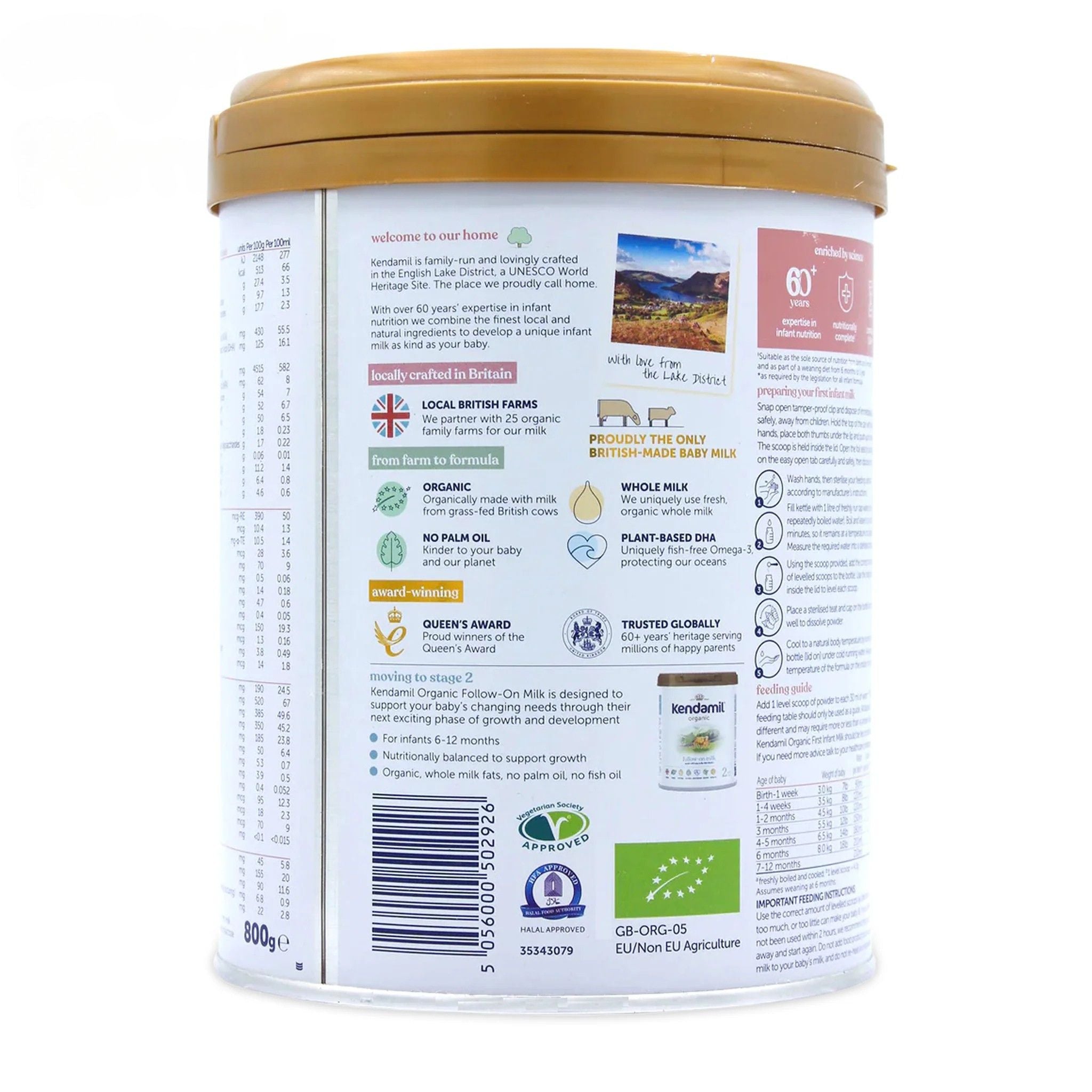 Kendamil EU Organic Sage 1 Formula | Organic Formula Hub