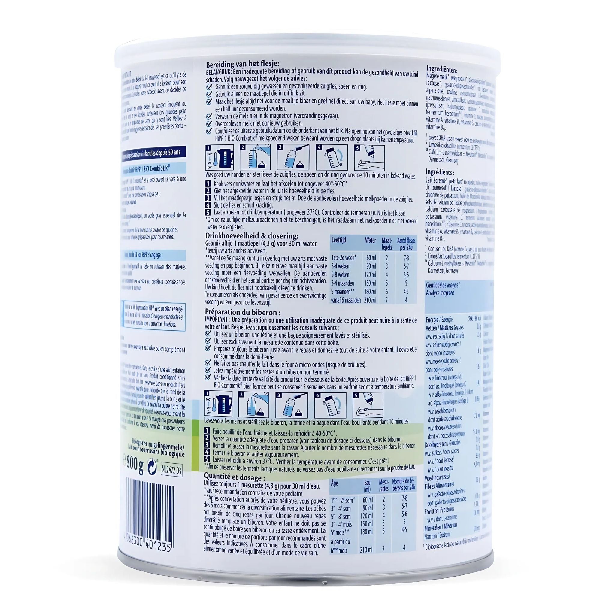 HiPP bio Combiotic Stage 1 Dutch Formula | Organic Formula Hub