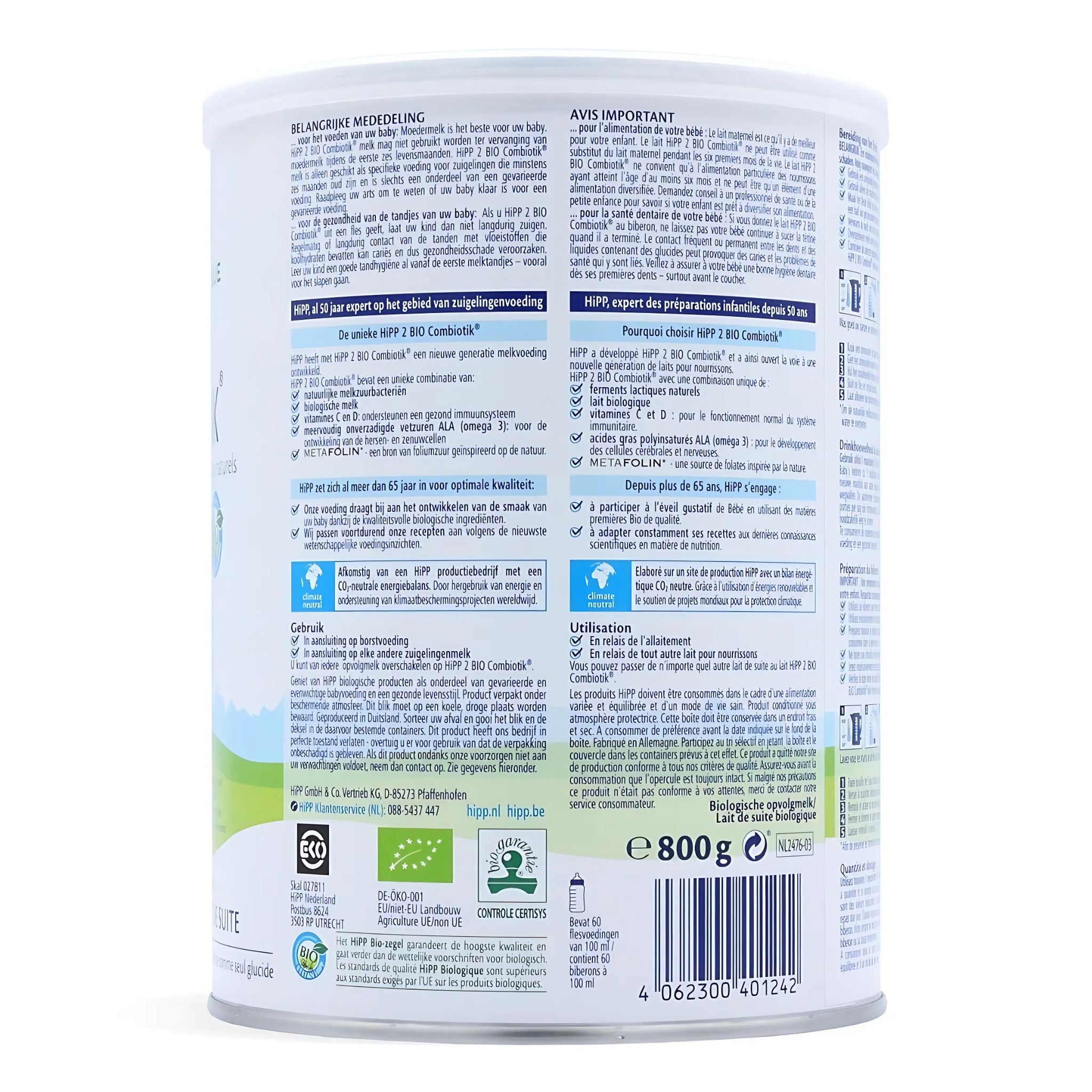 HiPP bio Combiotic Stage 2 Dutch Formula | Organic Formula Hub