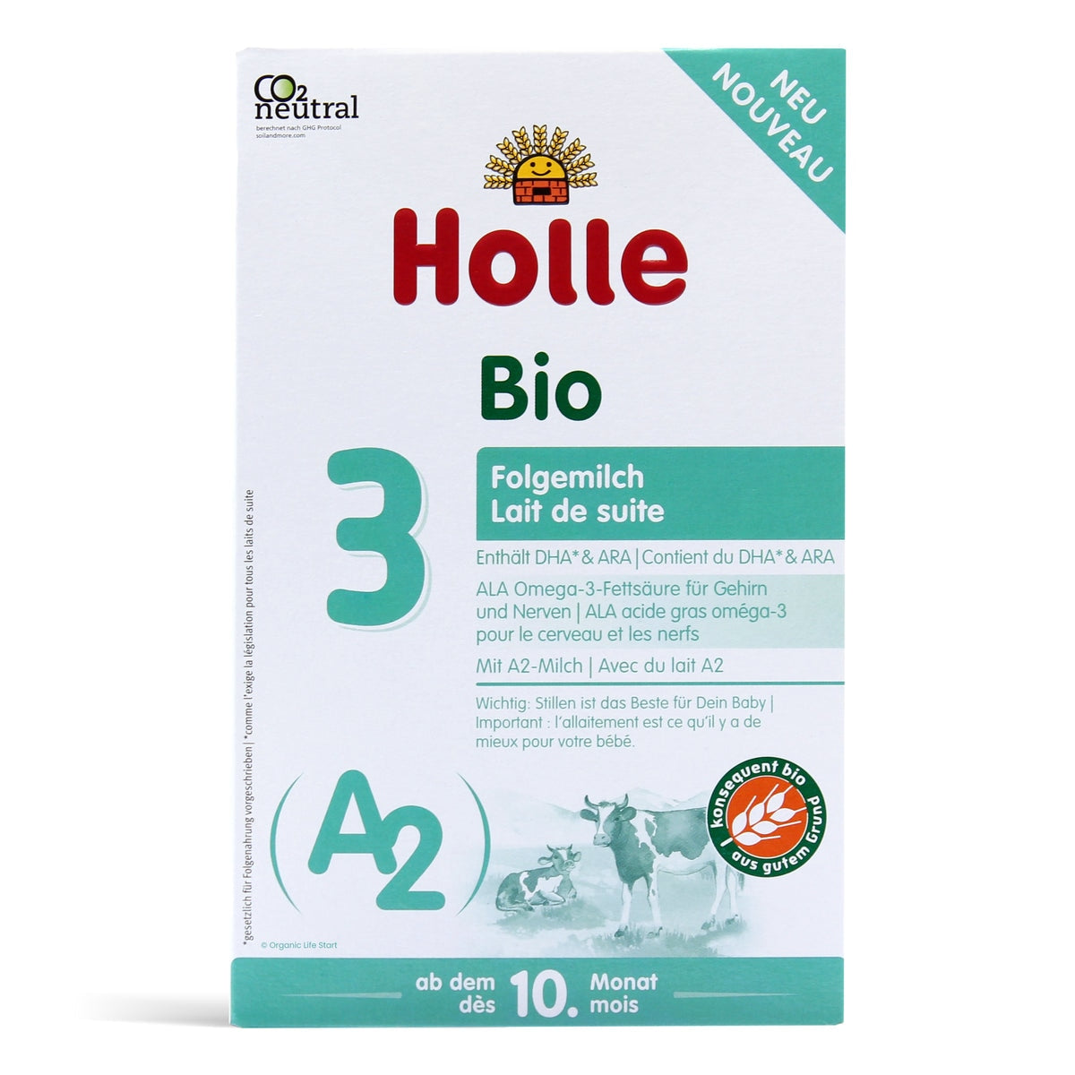 Holle A2 Organic Stage 3 - Organic European Baby Formula