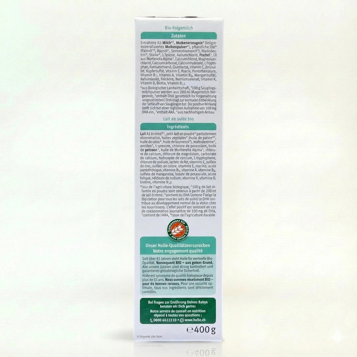 Holle Bio Organic A2 Stage 3 Baby Formula preparation instructions | Organic Formula Hub 