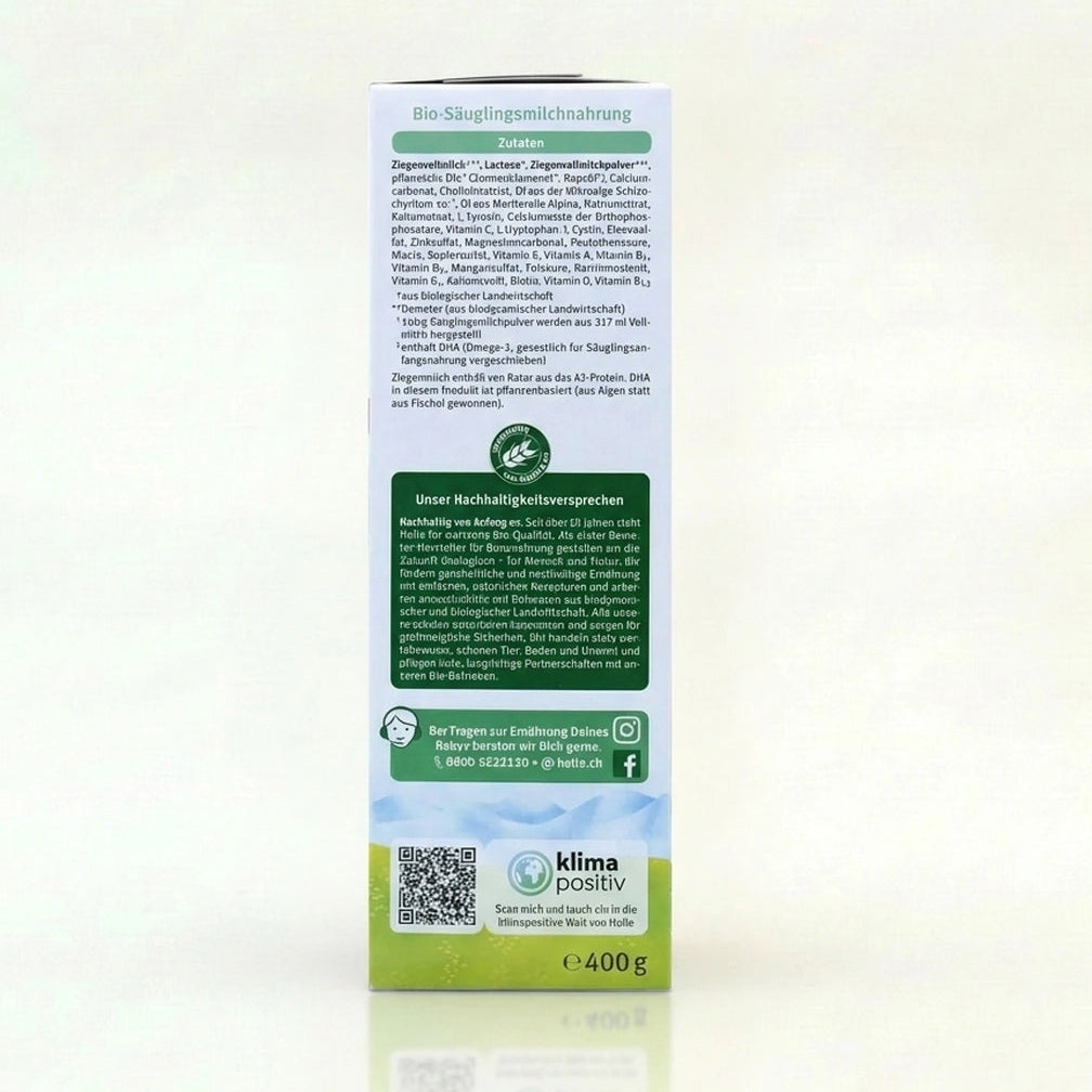 Holle Bio Organic Goat Baby Formula Stage 1 preparation instructions | Organic Formula Hub