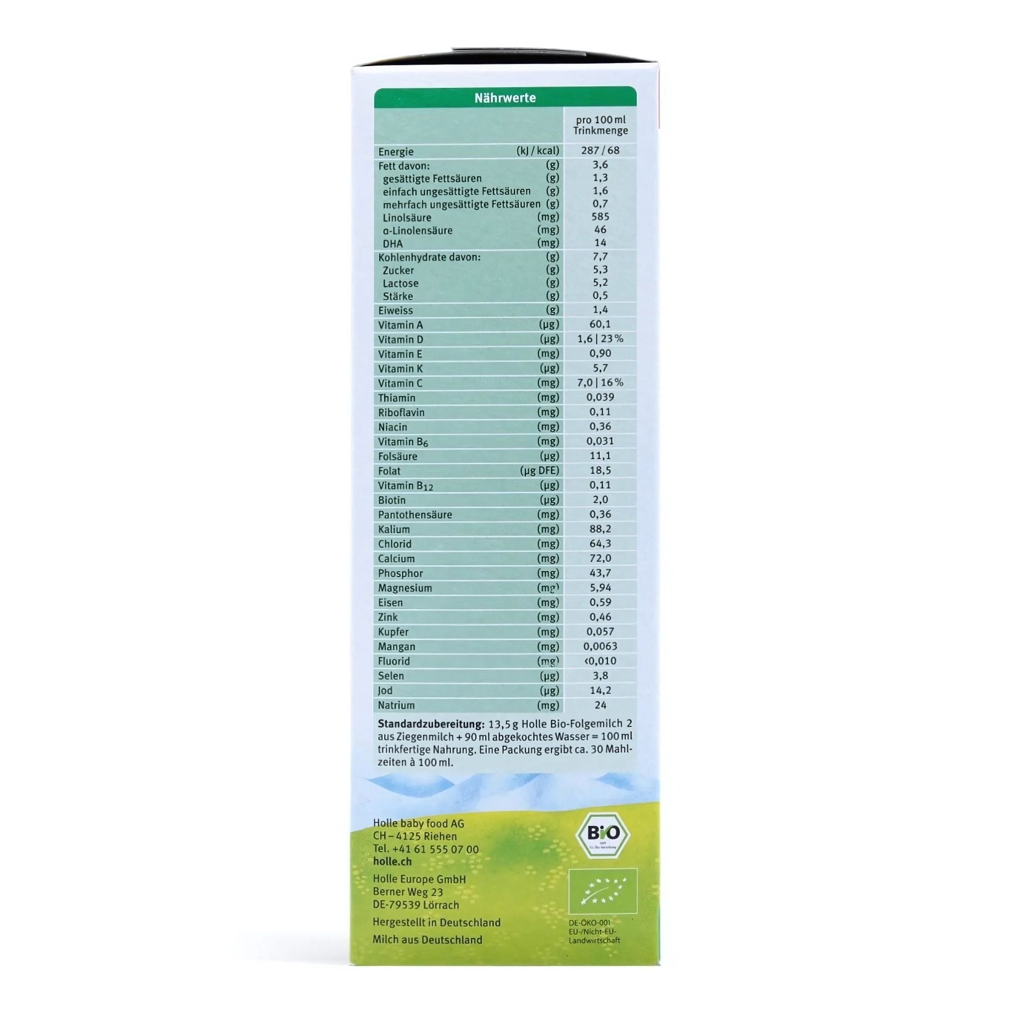 Holle Organic Goat Milk Formula Stage 2 | Organic Formula Hub