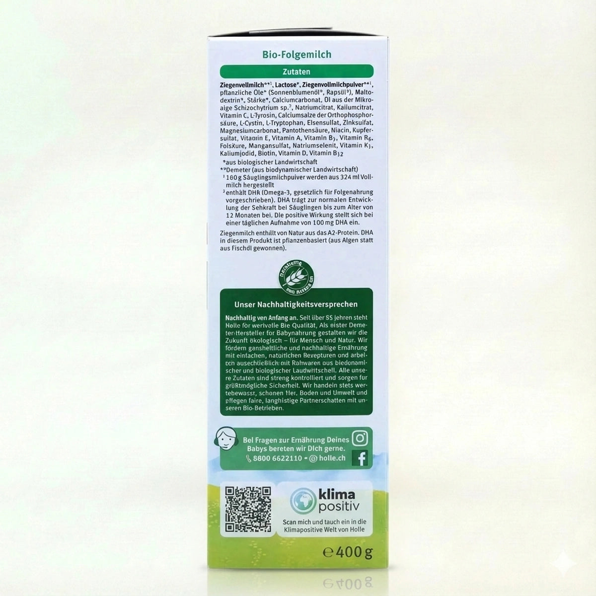 Holle Bio Organic Goat Baby Formula Stage 2  preparation instructions | Organic Formula Hub