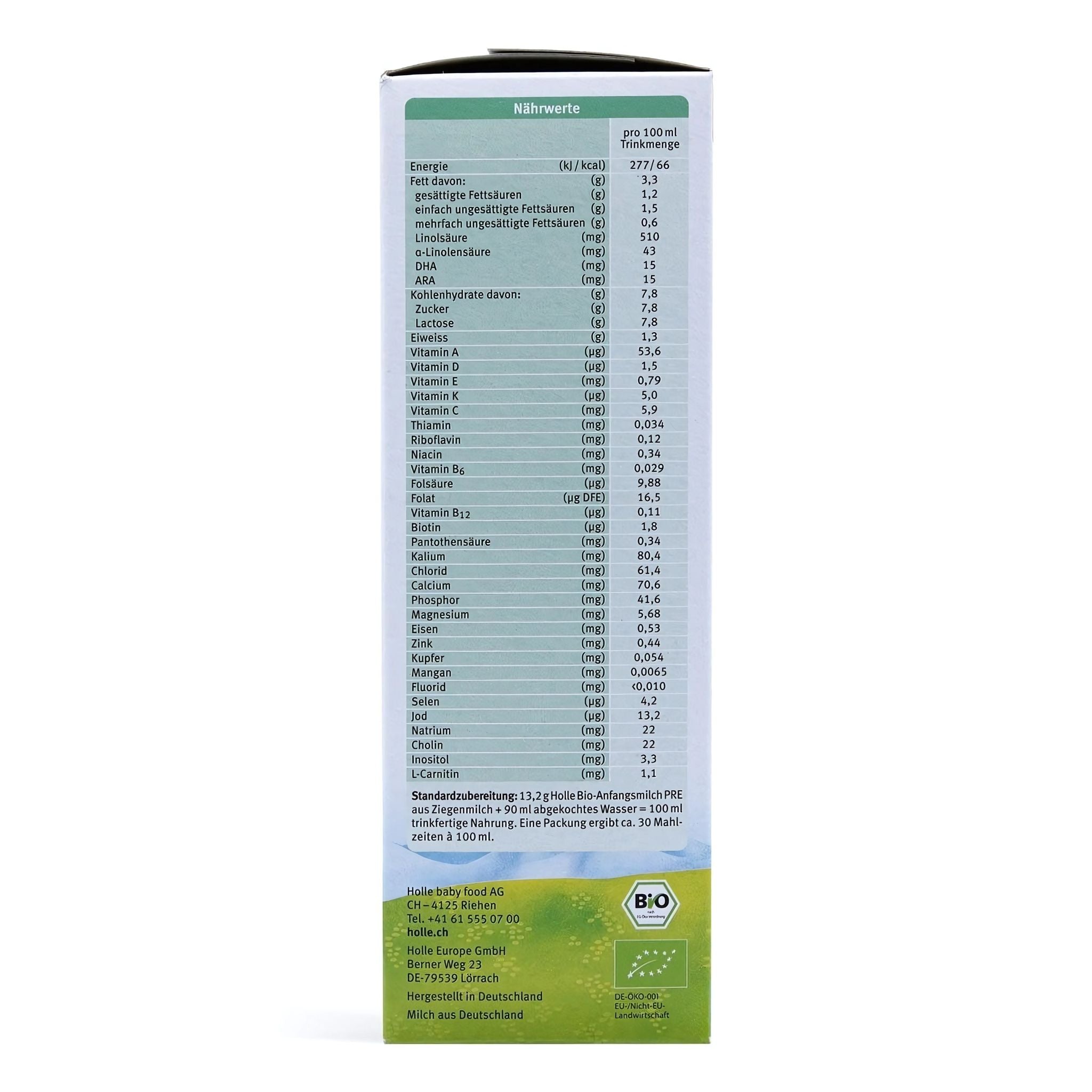 Holle Organic Goat Formula Stage PRE | Organic Formula Hub