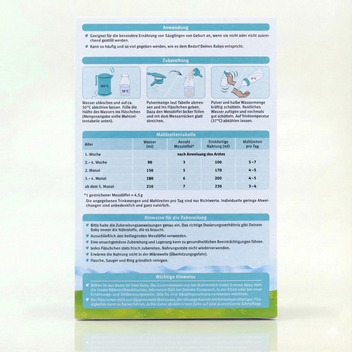 Holle Organic Stage 1 preparation instructions  | Organic Formula Hub