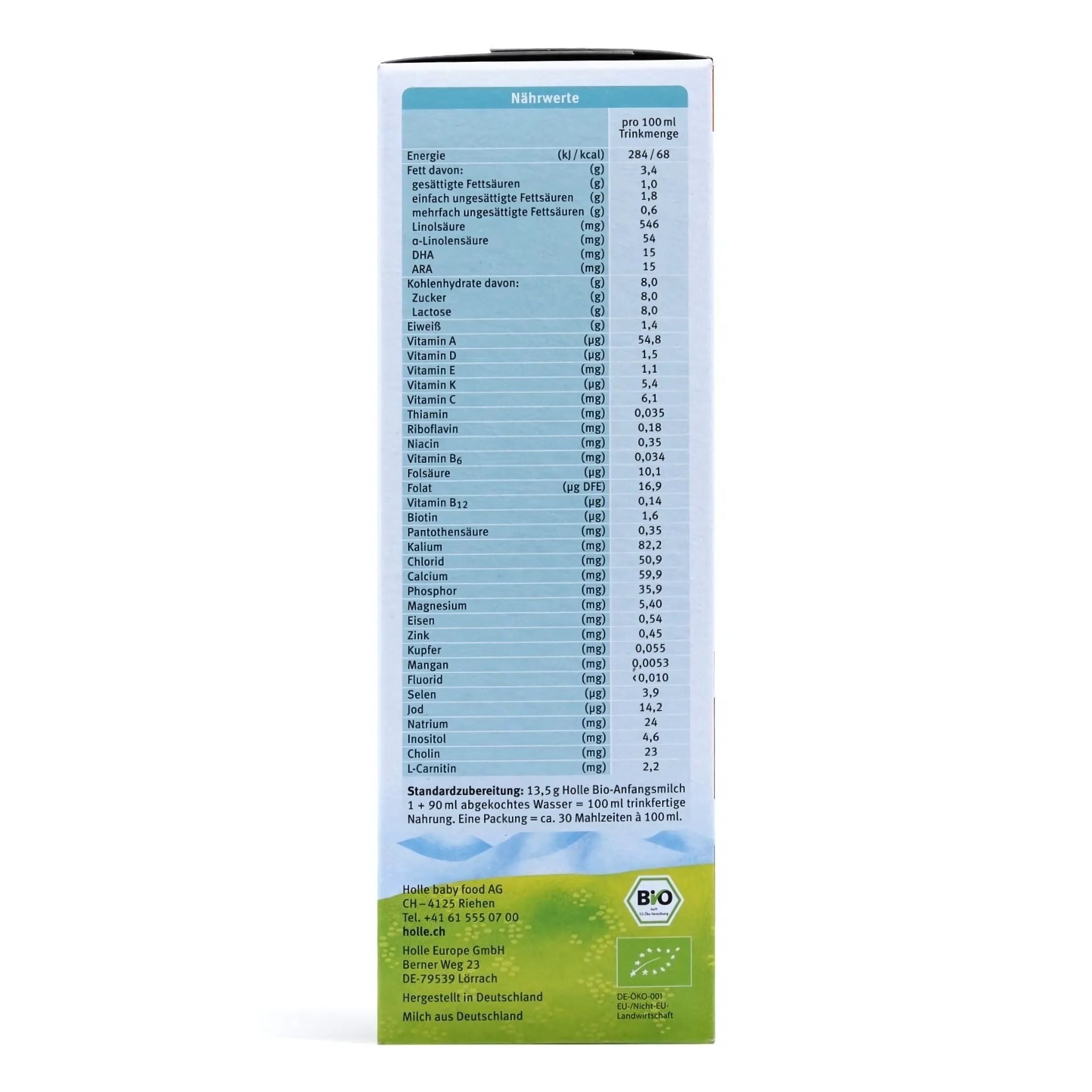 Holle Organic Stage 1 Cow Milk Baby Formula | Organic Formula Hub