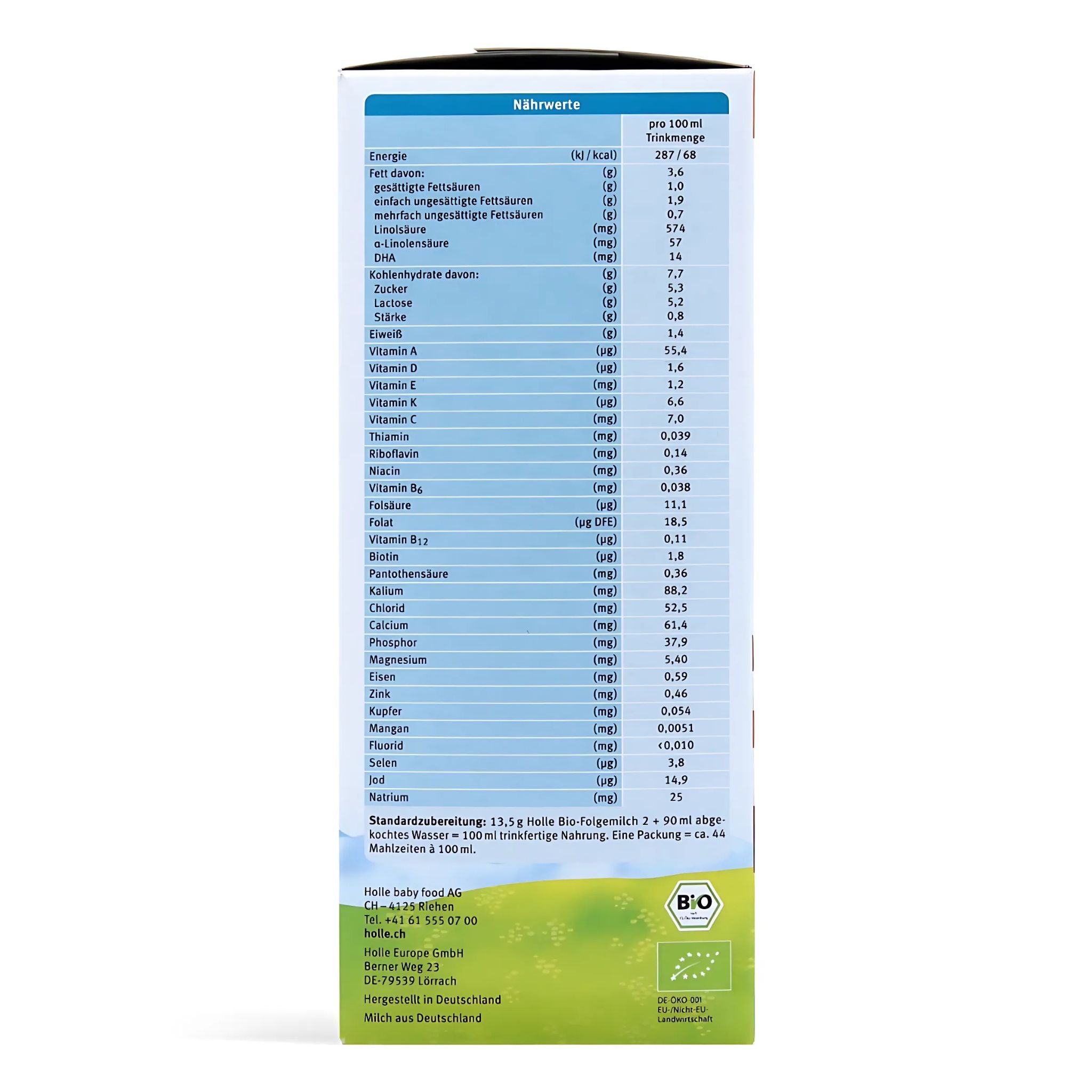 Holle Bio Stage 2 Cow Milk Baby Formula | Organic Formula Hub