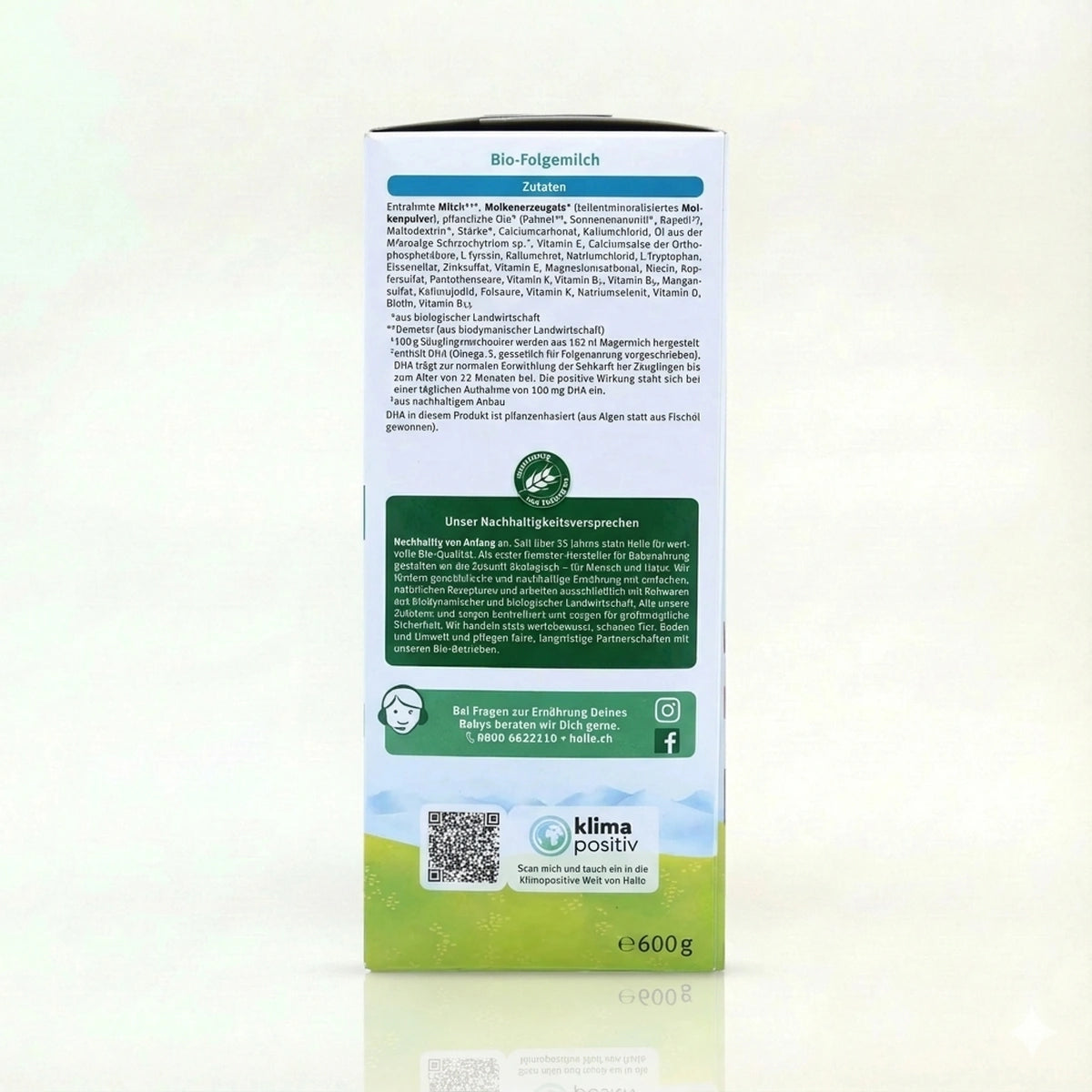 Holle Bio Stage 2 Formula Baby Formula  preparation instructions | Organic Formula Hub