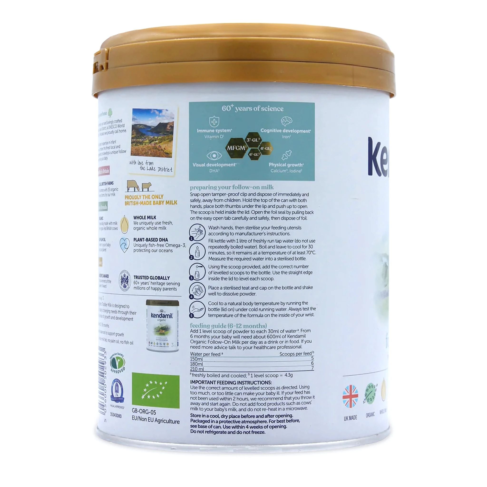 Kendamil Organic EU Follow-on stage 2 Infant Milk | Organic Formula Hub